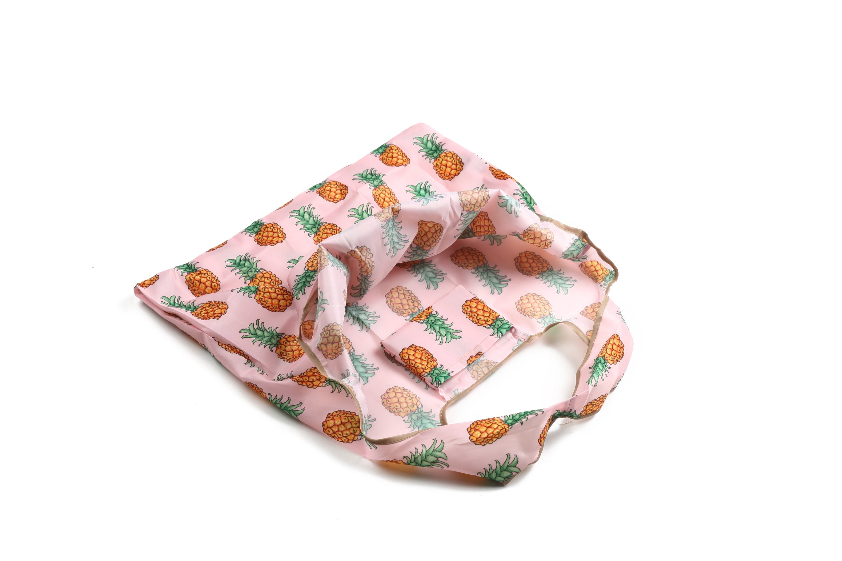 Foldable Bag Jackie Pineapple Pink