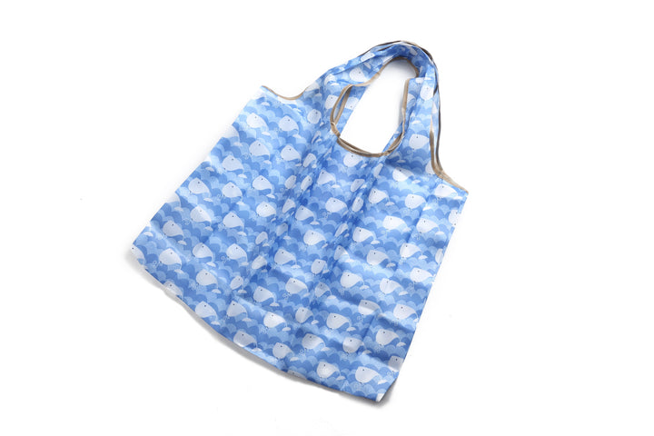 Foldable Bag Jackie Cute Whale Blue