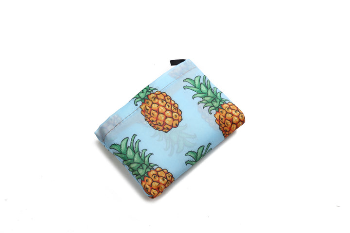 Foldable Bag Jackie Pineapple Sky Blue