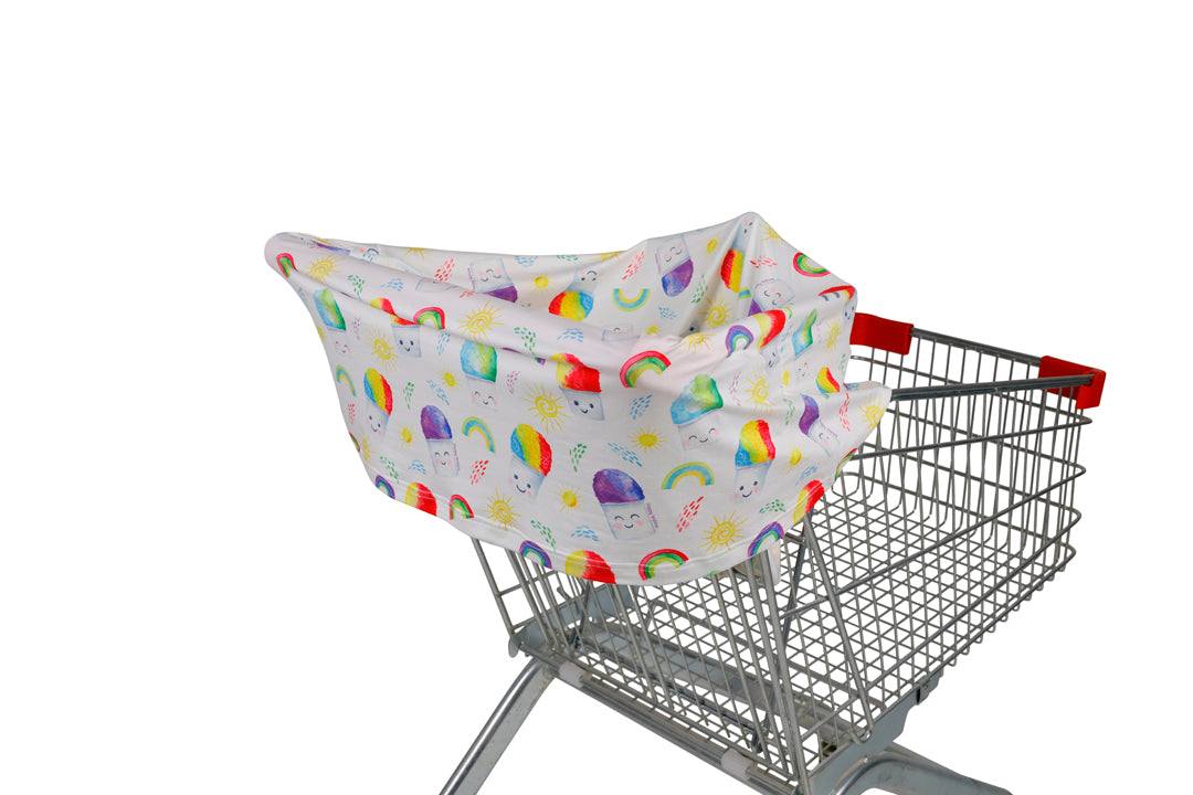 Baby Nursing Carseat Cover Shave Ice White