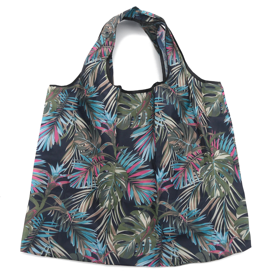 Foldable Jackie Bag Monstera Navy