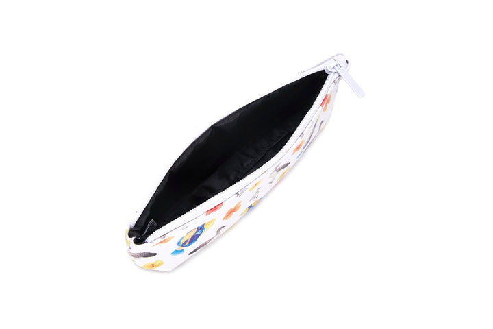 Pencil Pouch Humu Nene Hibiscus White
