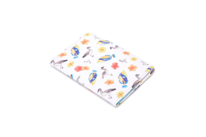 Passport Case Humu Nene Hibiscus White