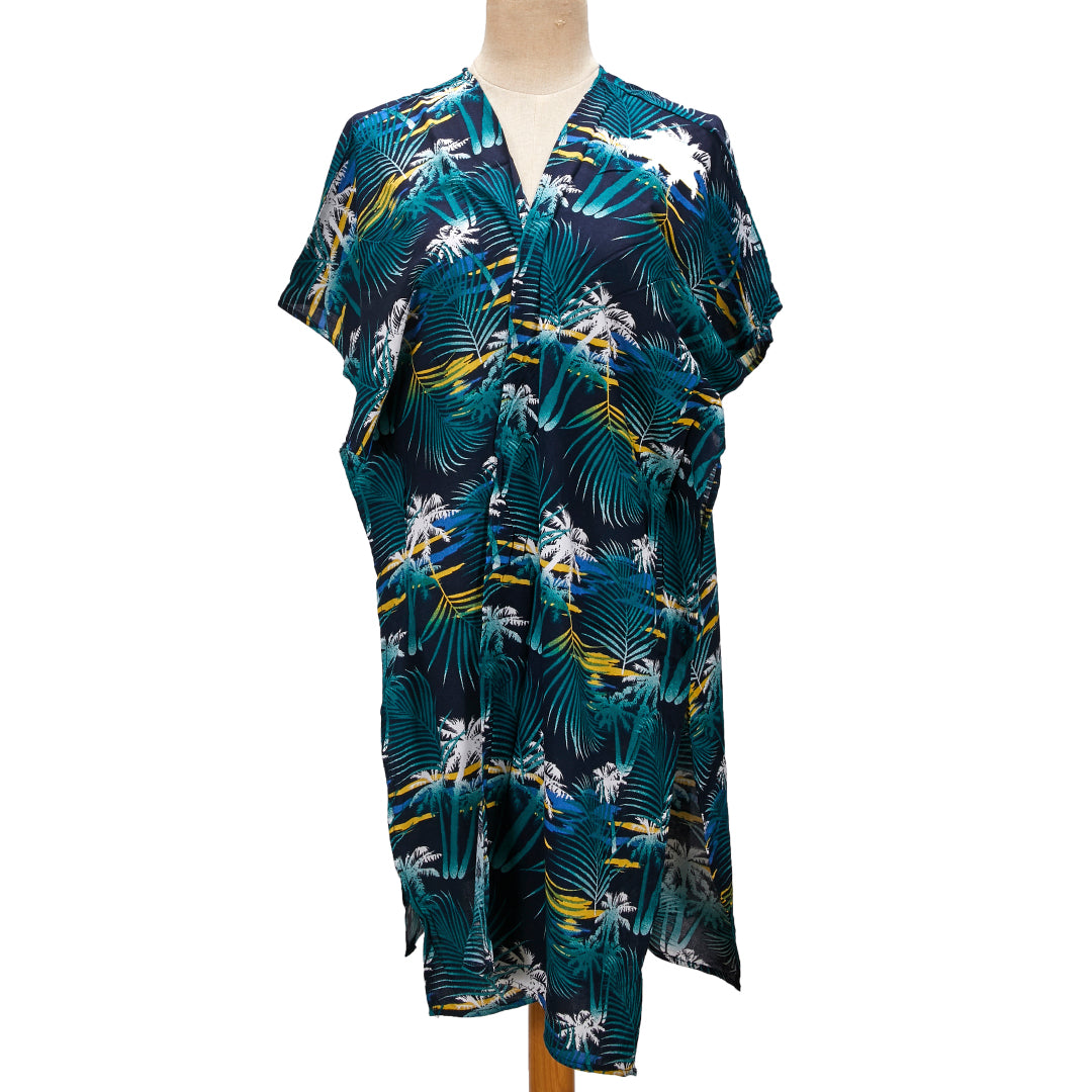 Coverup Nikki Palm Tree Island Black