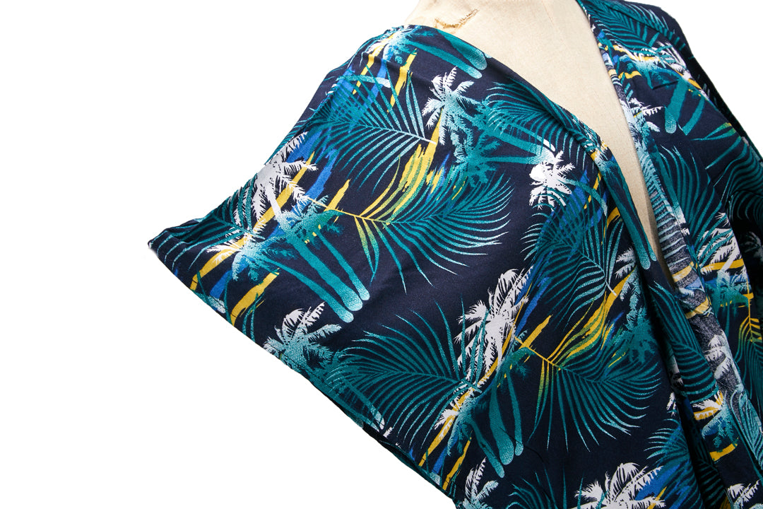 Coverup Nikki Palm Tree Island Black