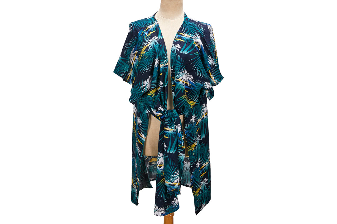Coverup Nikki Palm Tree Island Black