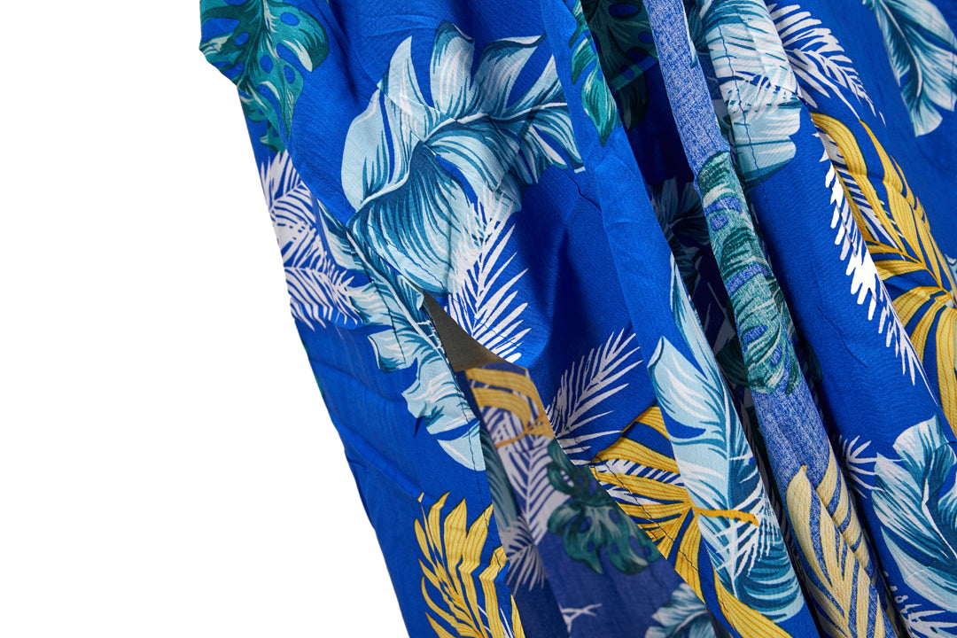 Coverup Nikki Palm Leaf Yellow Blue