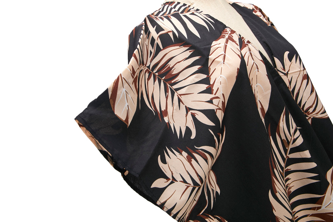 Coverup Nikki Palm Leaf Gold Black