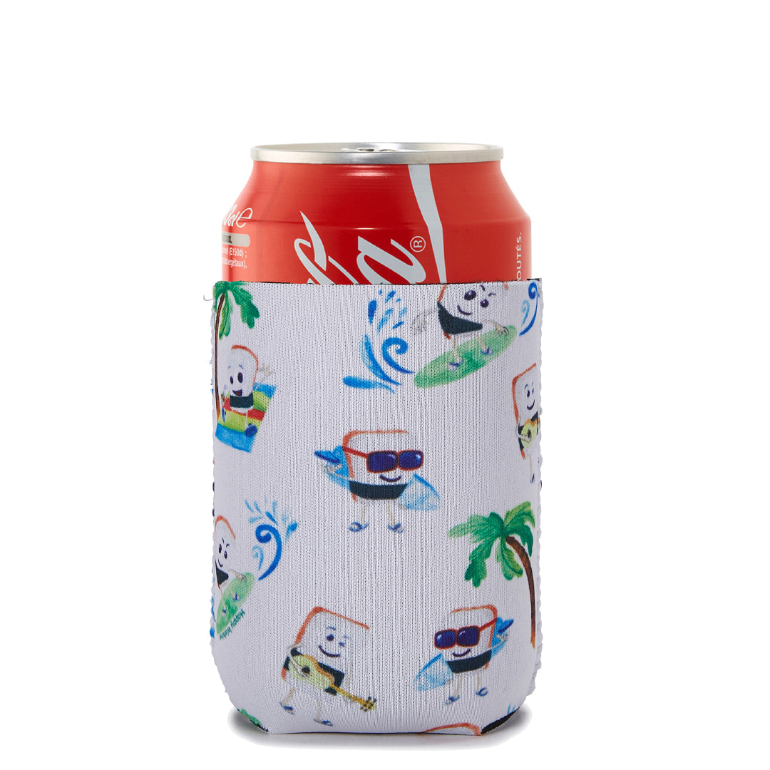 Can Coozie Musubi White