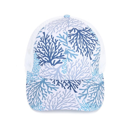 Trucker Hat Coral Blue