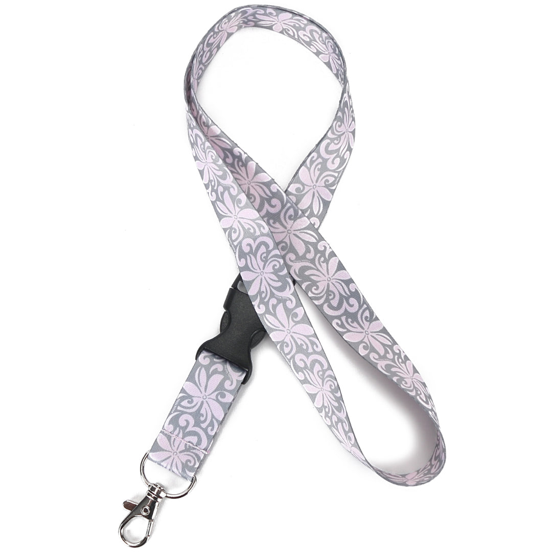 Lanyard Tapa Tiare Pink Grey