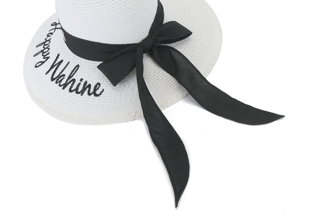 Hat Gardenia Happy Wahine White