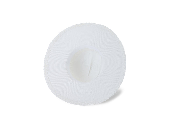 Hat Blossom Woven White