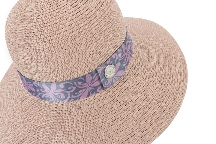 Hat Orchid Pink Tapa Tiare Pink Grey