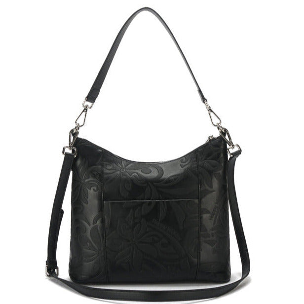 Hobo Bag Sara Tiare Infinity Embossed Black