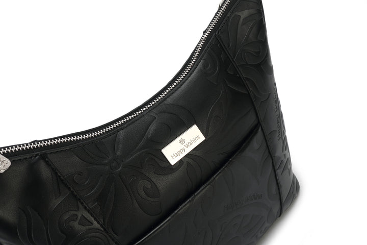 Hobo Bag Sara Tiare Infinity Embossed Black