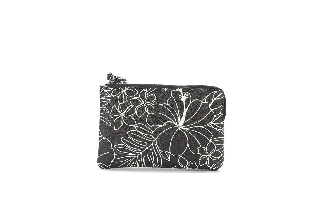 Wristlet Judy Hibiscus Lines Black