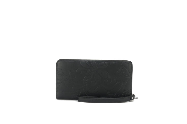 Wristlet Allison Tiare Infinity Embossed Black