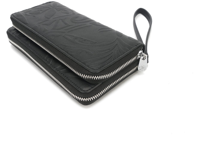 Wristlet Allison Tiare Infinity Embossed Black