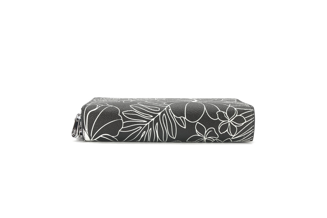 Wristlet Allison Hibiscus Lines Black