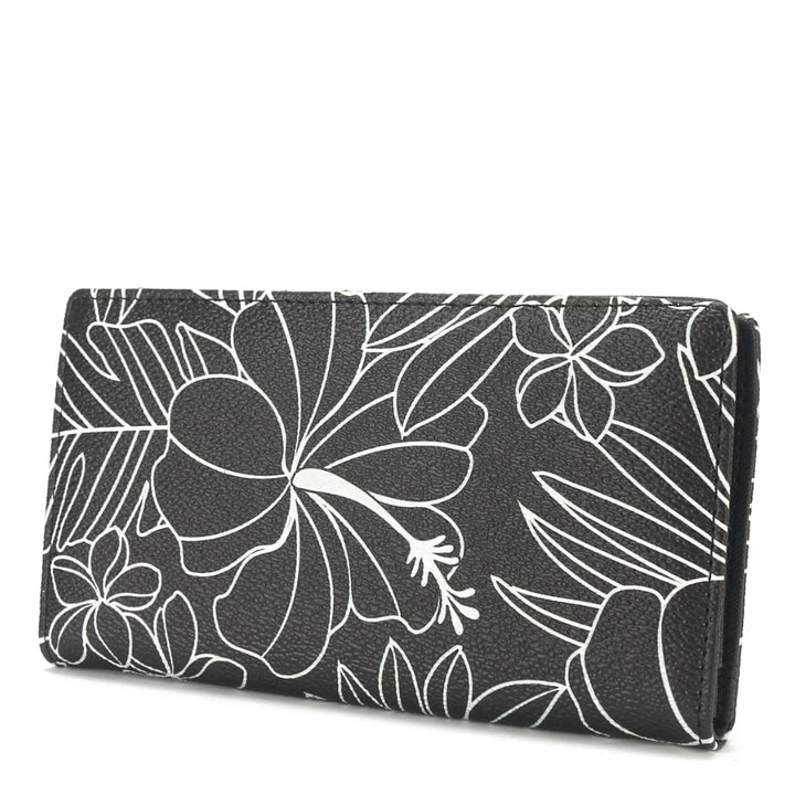 Wallet Teyla Hibiscus Lines Black