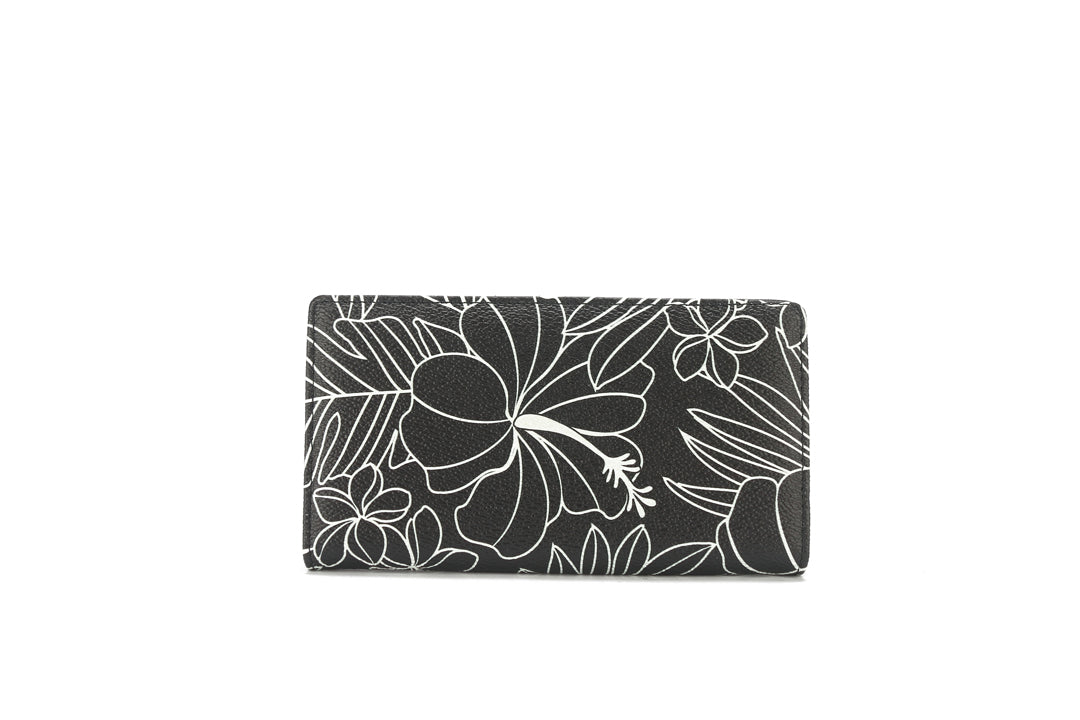 Wallet Teyla Hibiscus Lines Black