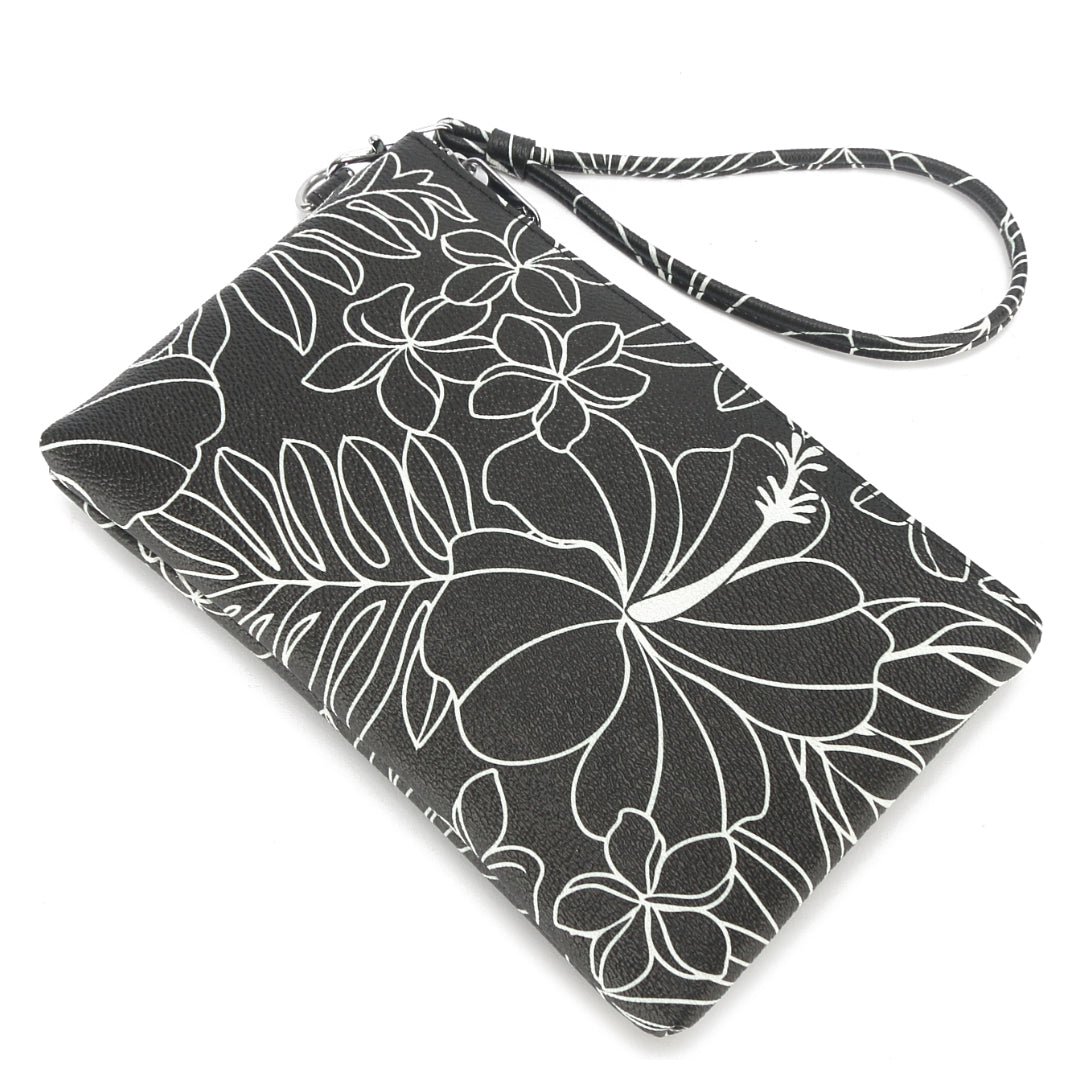 Wristlet Melody Hibiscus Lines Black