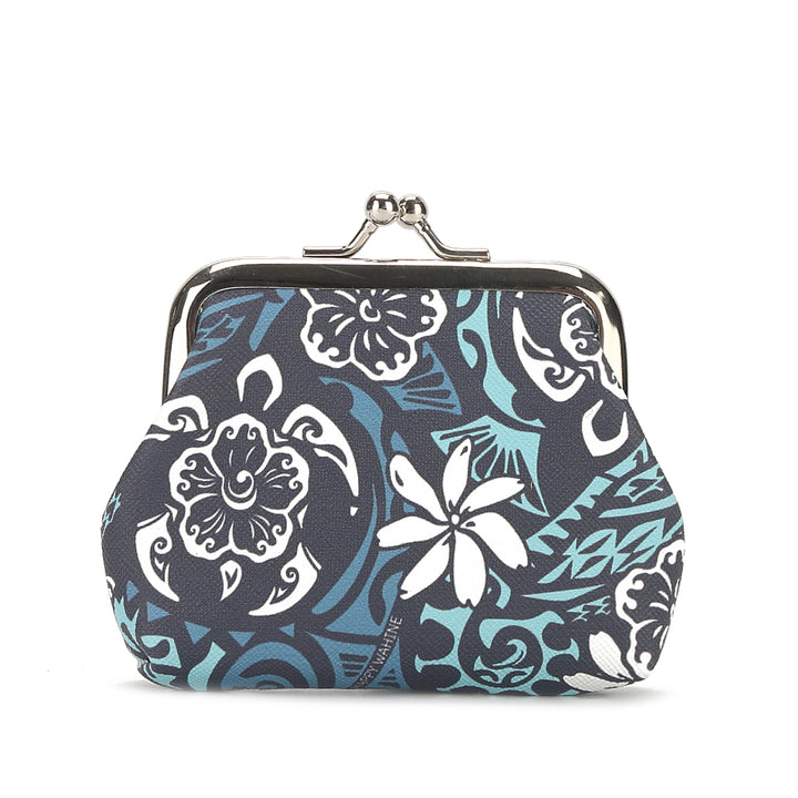 Coin Pouch Large Honu Blue