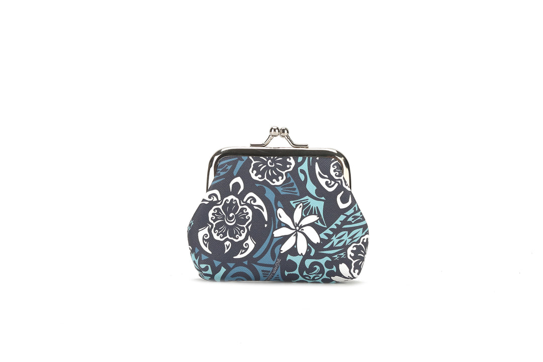 Pouch Coin Large Honu Blue