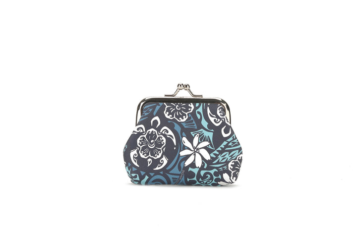 Coin Pouch Large Honu Blue