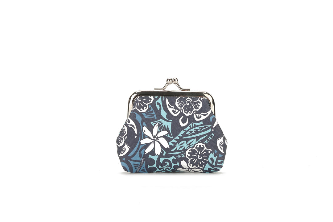 Coin Pouch Large Honu Blue