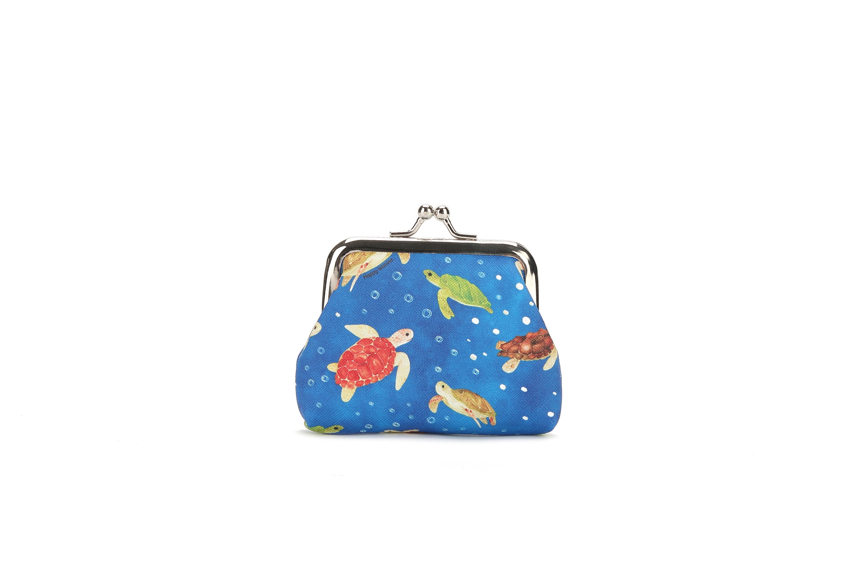 Coin Pouch Large Local Turtles Blue