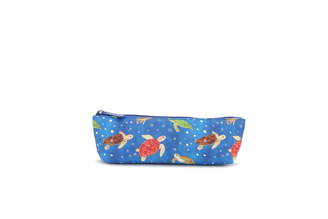 Pouch Pencil Case Local Turtles Blue