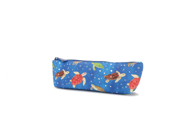 Pouch Pencil Case Local Turtles Blue