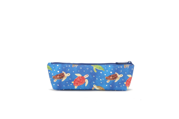 Pouch Pencil Case Local Turtles Blue