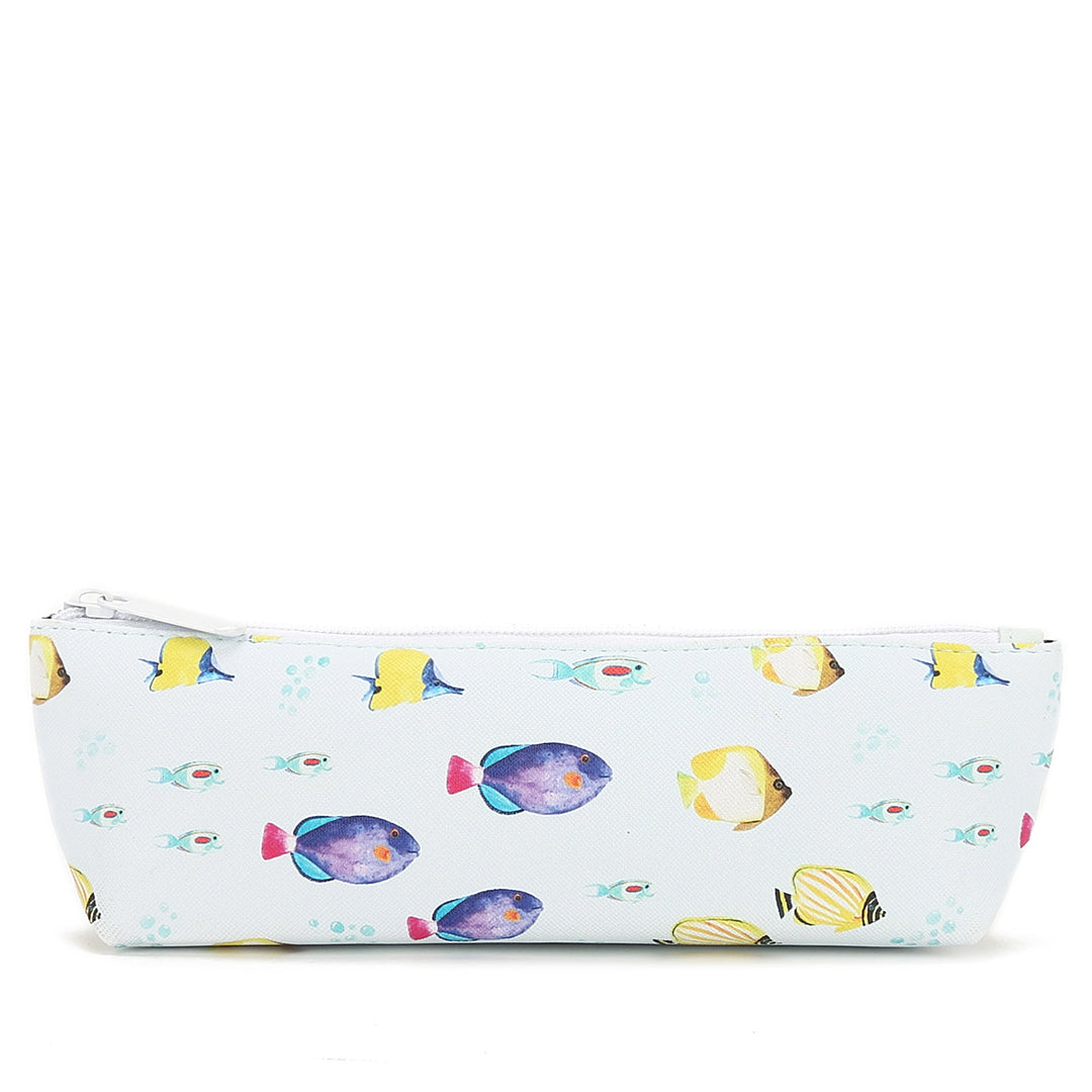 Pouch Pencil Case Fish ʻOhana Blue