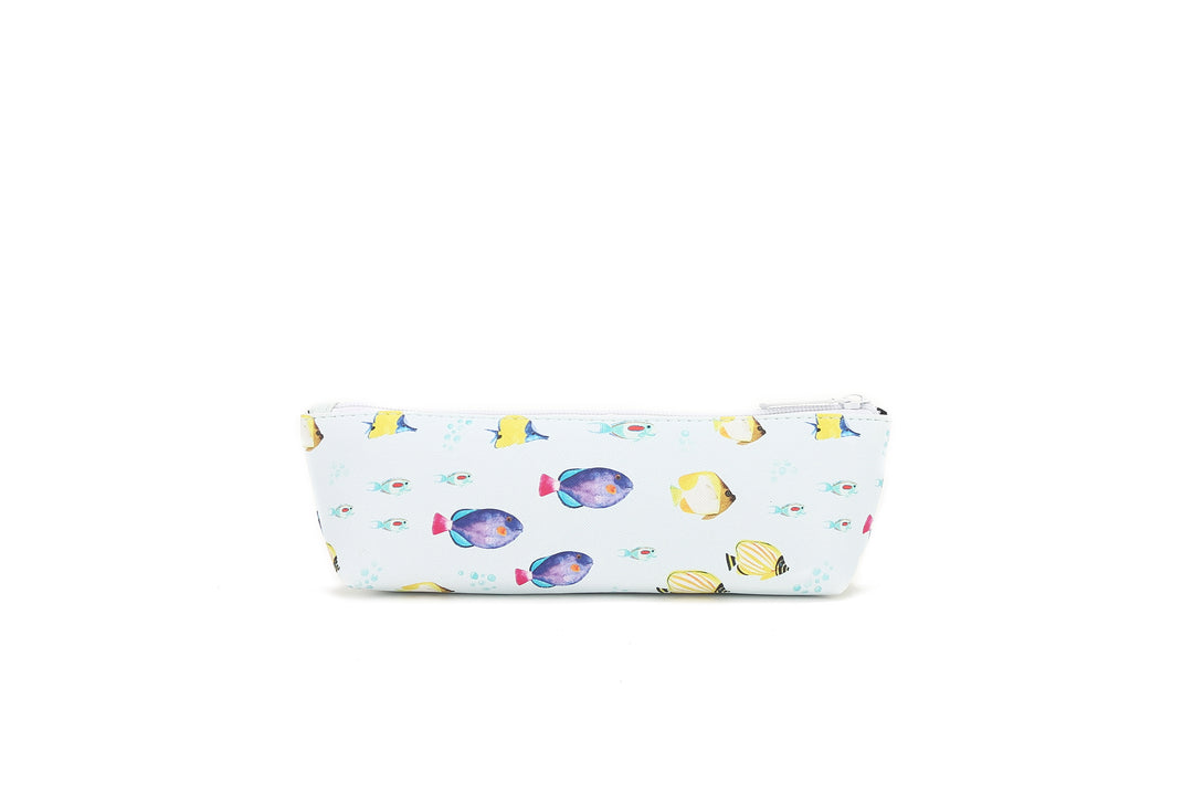 Pouch Pencil Case Fish ʻOhana Blue