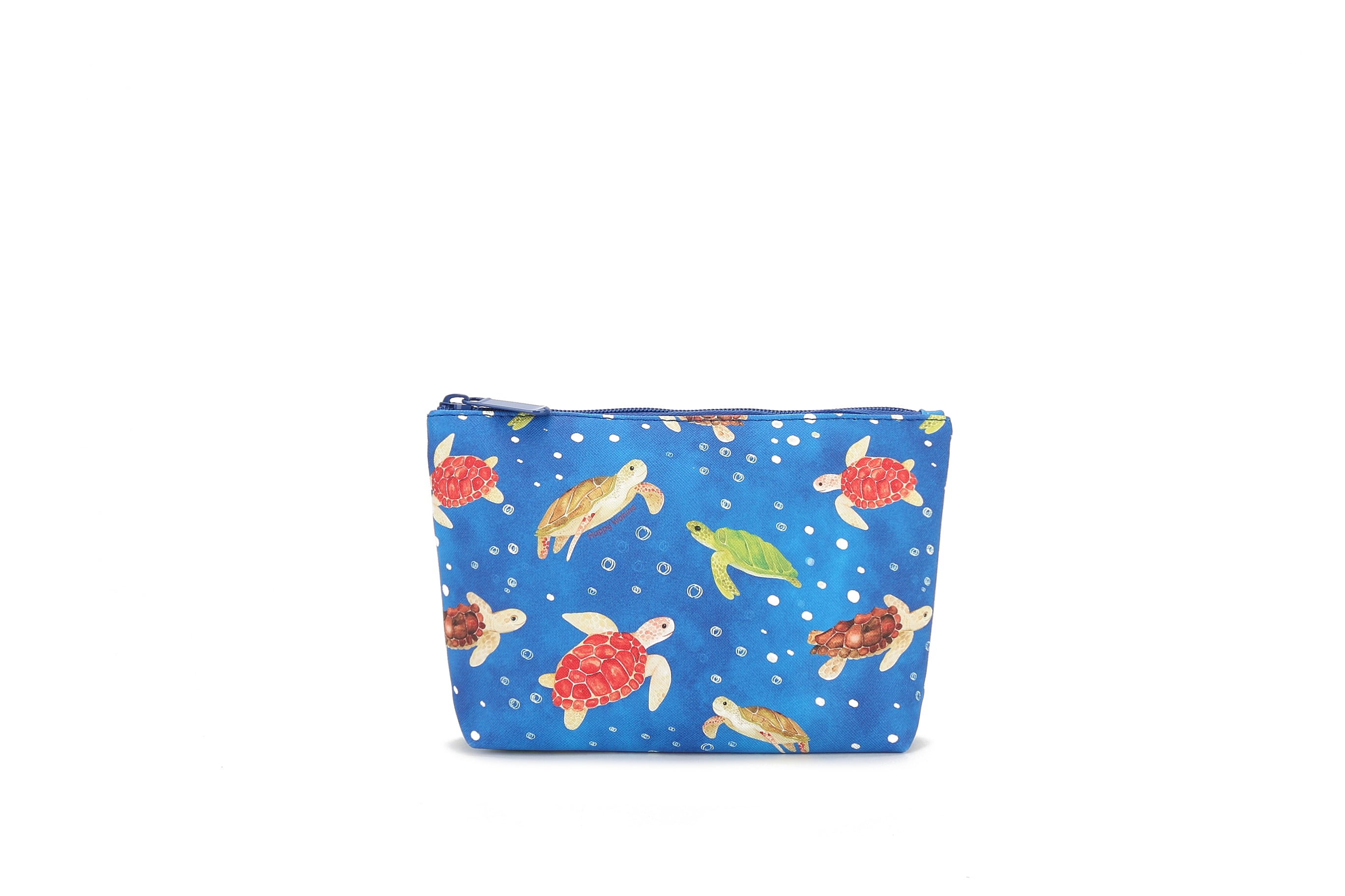 Pouch Gusset Small Local Turtles Blue