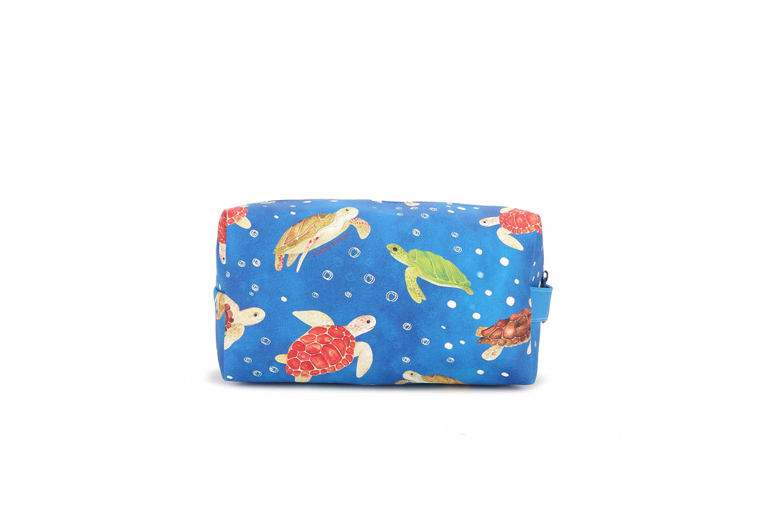 Cosmetic Pouch Local Turtles Blue