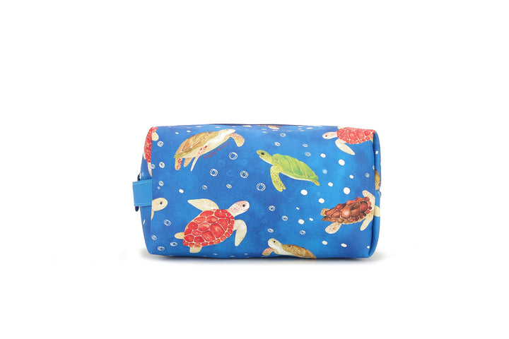 Pouch Cosmetic Local Turtles Blue