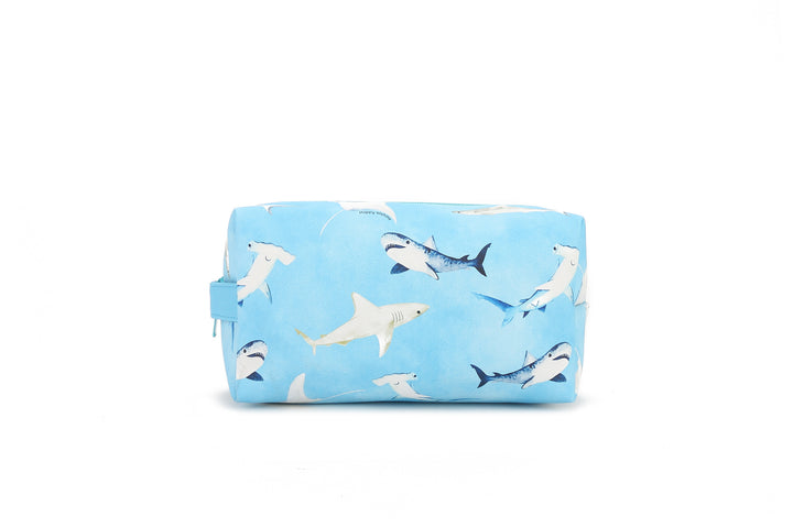 Pouch Cosmetic Happy Sharks Blue