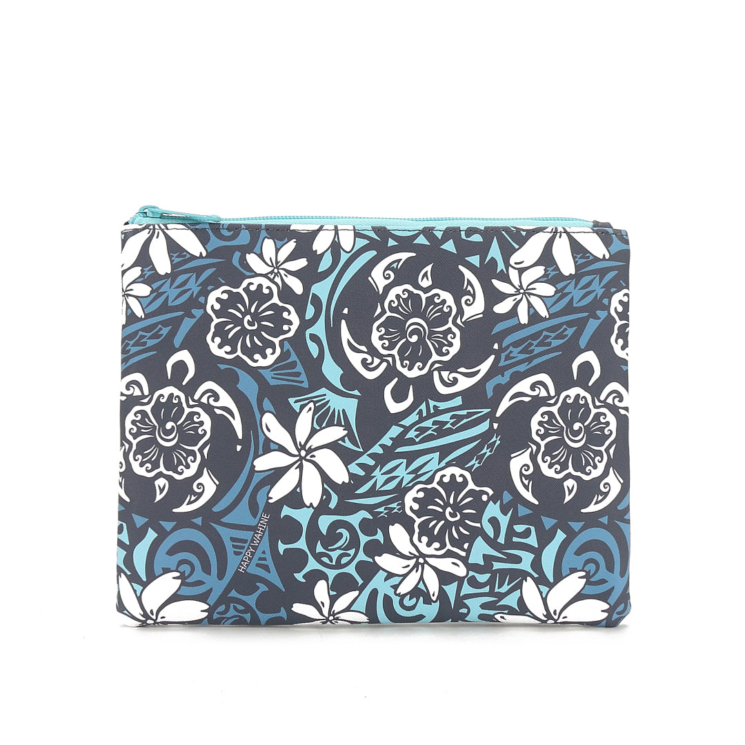 Pouch Zip Medium Honu Blue