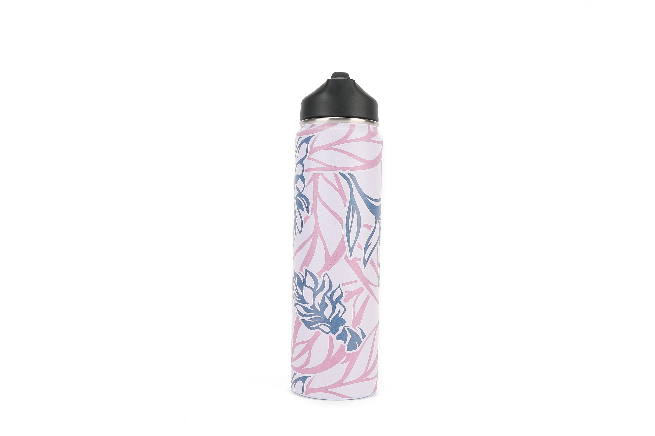 Insulated Water Bottle 24oz Heliconia Pink
