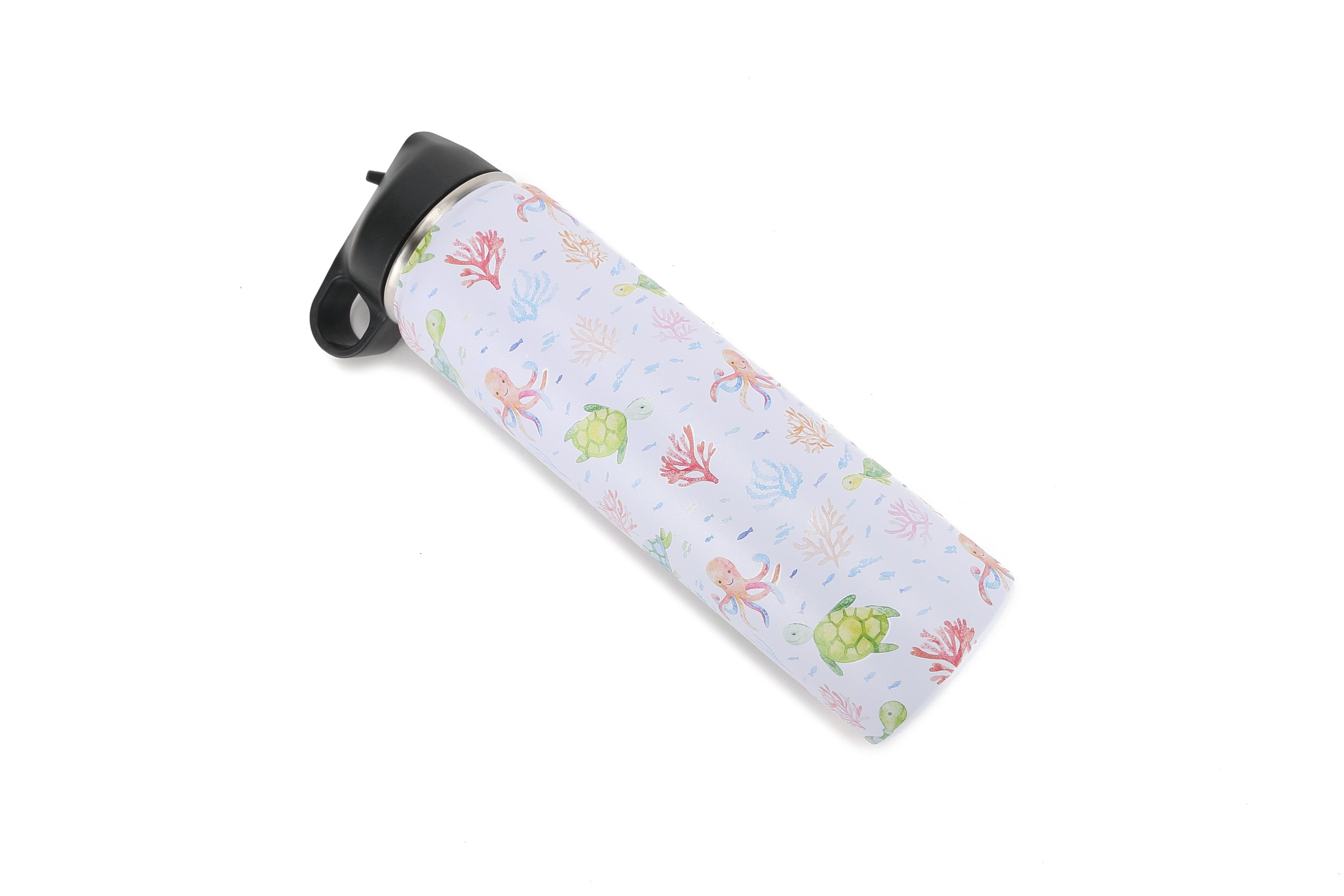 Insulated Water Bottle 24oz Ocean White