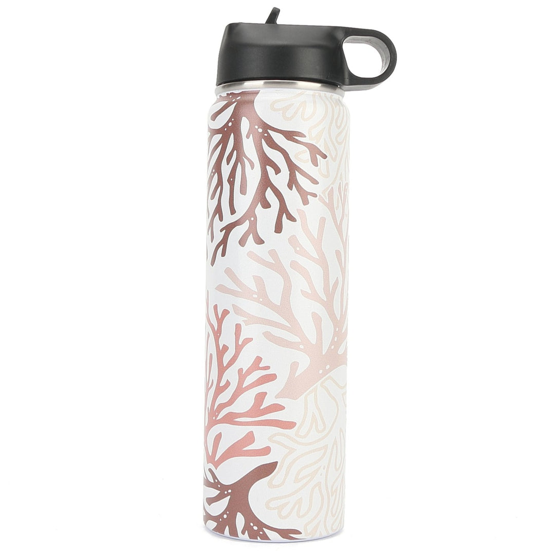 Insulated Water Bottle 24oz Coral Beige – Happy Wahine