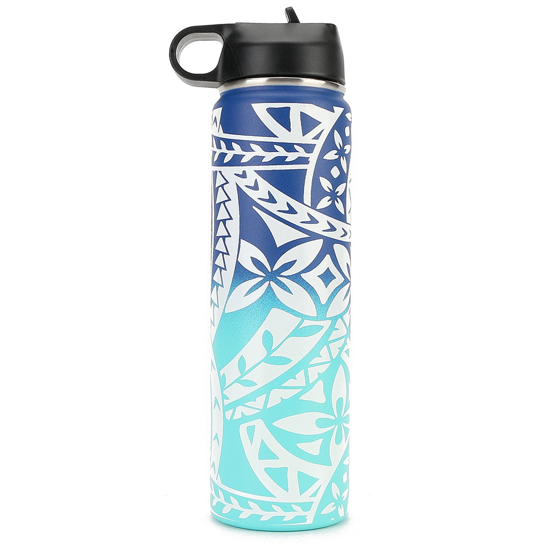 Insulated Water Bottle 24oz Tapa Blue-Aqua