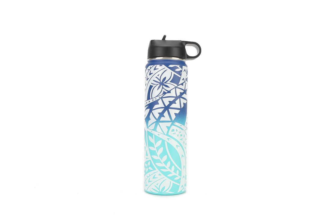 Insulated Water Bottle 24oz Tapa Blue-Aqua