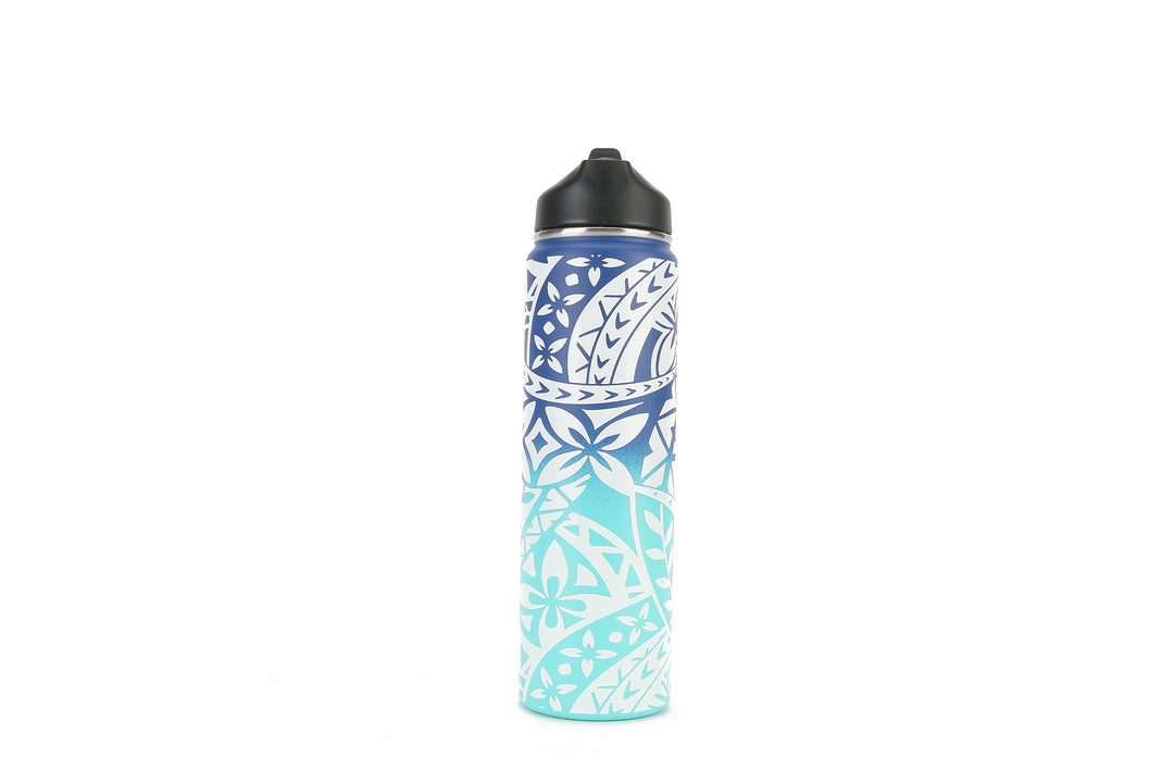 Insulated Water Bottle 24oz Tapa Blue-Aqua