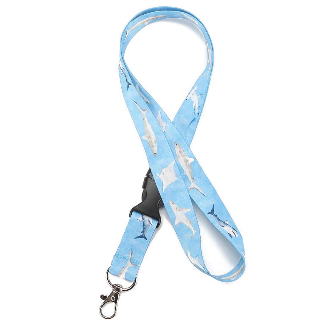 Lanyard Happy Sharks Blue