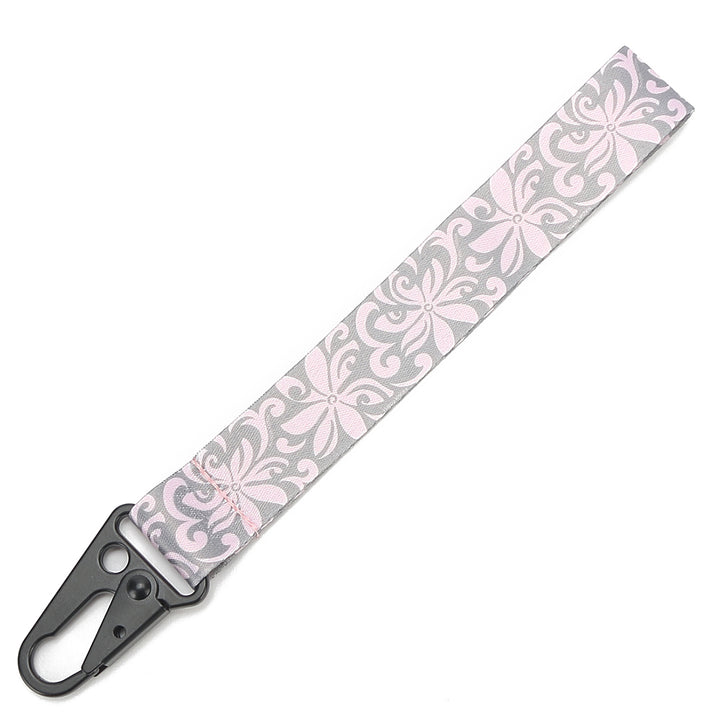 Lanyard Short Tapa Tiare Pink Grey